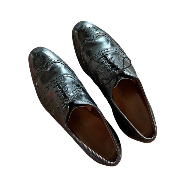 Allen Edmonds McAllister black wingtip Oxford brogue lace up shoes, size 12.5D - Picture 4 of 11
